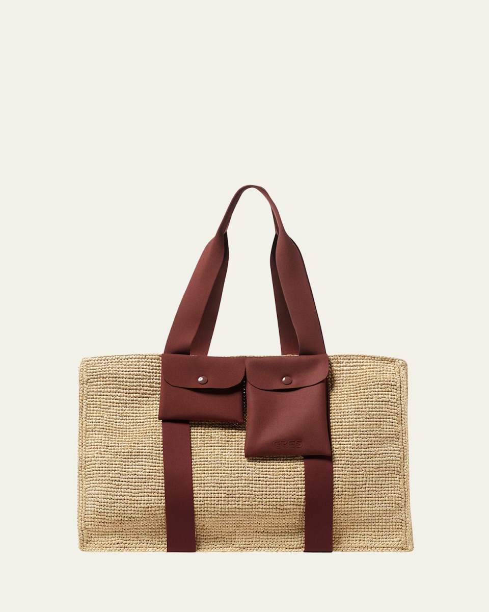 Voyageur Beach Basket Tote Bag